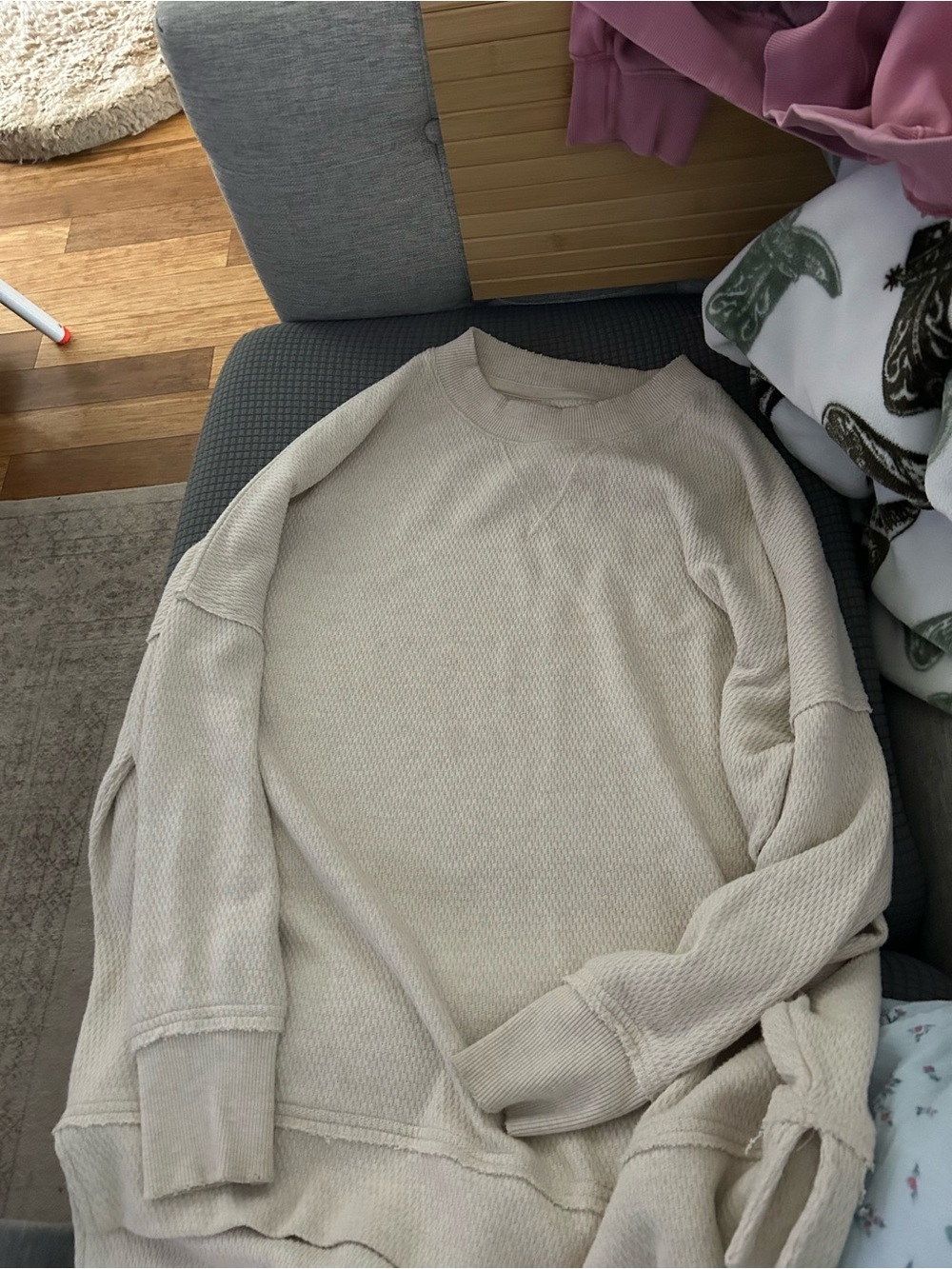 Aerie waffle knit sweater